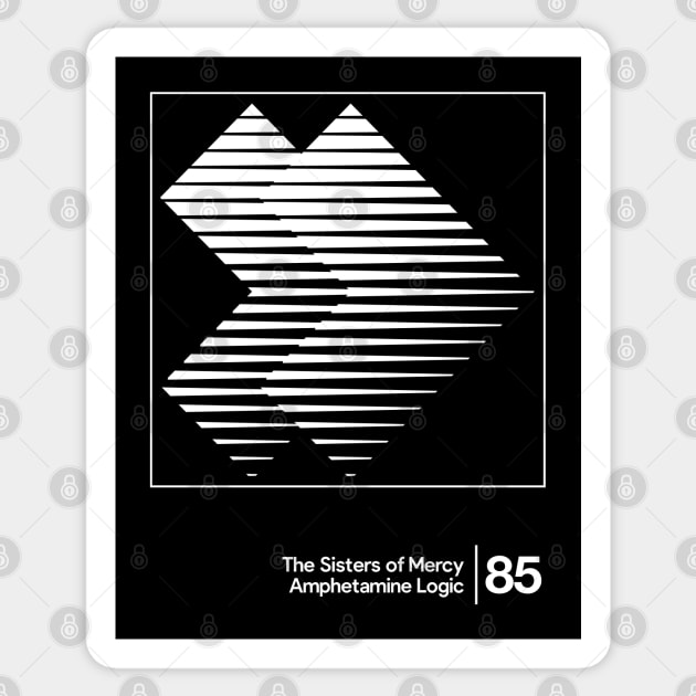 The Sisters Of Mercy / Minimalist Style Graphic Artwork Design Sticker by saudade